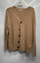 Load image into Gallery viewer, Zara Womens Brown Long Sleeve Regular Fit Button Front Cardigan Sweater Size L
