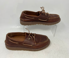 Load image into Gallery viewer, Sperry Top-Sider Boys AO Twisted Lug Brown Leather Moc Toe Boat Shoes Size 6.5M
