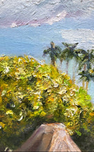 Load image into Gallery viewer, Two Village Huts By Ede Muvias Framed Wall Art Tropical Canvas Oil Painting
