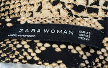 Load image into Gallery viewer, Zara Womens Multicolor Animal Print Midi-Length A-Line Skirt Size XS

