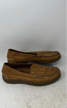Load image into Gallery viewer, French Shriner Mens Brown Woven Leather Slip-On Loafer Shoes Size 10.5 M
