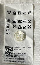 Load image into Gallery viewer, Hugo Boss Mens White Cotton Long Sleeve Collared Dress Shirt Size 16
