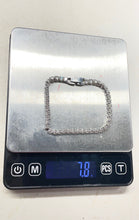 Load image into Gallery viewer, Womens Silver-Tone Tennis Bracelet With Clear Crystal Stones
