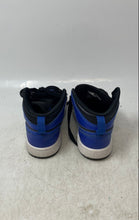 Load image into Gallery viewer, Nike Kids Air Jordan 1 Mid 640734-077 Black Blue Lace-Up Sneaker Shoes Size 11C
