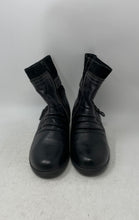 Load image into Gallery viewer, Earth Origins Womens Dolly Black Leather Round Toe Mid-Calf Booties Size 8 W
