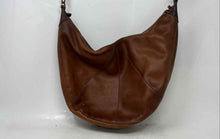Load image into Gallery viewer, Lucky Brand Womens Brown Leather Shoulder Strap Top Zipper Hobo Purse
