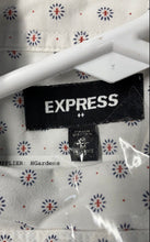 Load image into Gallery viewer, Express Mens Multicolor Printed Long Sleeve Collared Button-Up Shirt Size M
