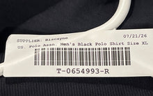 Load image into Gallery viewer, U.S. Polo Assn. Mens Black Cotton Spread Collar Short Sleeve Polo Shirt Size XL
