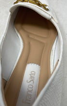 Load image into Gallery viewer, Franco Sarto Womens Tiari2 White Gold Square Toe Slip-On Loafer Shoes Size 7.5M
