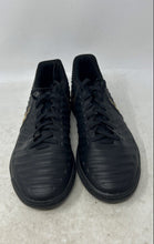 Load image into Gallery viewer, Nike Mens Tiempo Legend 7 Pro IC Black Gold Lace-Up Soccer Shoes Size 6.5
