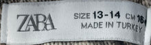 Load image into Gallery viewer, Zara Girls Beige Gray Snakeskin Print Straight Leg Jeans Pants Size 13-14
