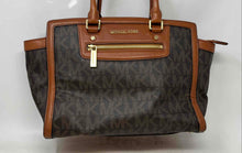 Load image into Gallery viewer, Michael Kors Womens Selma Brown Monogram Print Leather Double Handle Satchel Bag
