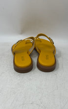 Load image into Gallery viewer, Michael Kors Womens Mustard Slip-On Flat Thong Sandals Size 7.5M
