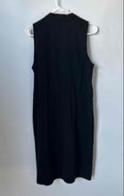 Load image into Gallery viewer, Michael Kors Womens Black Sleeveless V-Neck Tie Waist Wrap Dress Size 12
