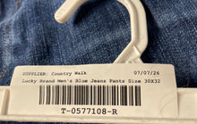 Load image into Gallery viewer, Lucky Brand Womens Blue Stretch Pockets Skinny Leg Jeans Size 30X32
