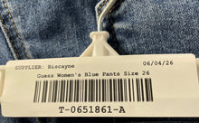 Load image into Gallery viewer, Guess Womens Blue Medium Wash 5-Pocket Design Button Front Skinny Jeans Size 26
