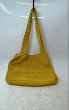 Load image into Gallery viewer, The Sak Womens Yellow Crochet Inner Pockets Double Handle Shoulder Bag
