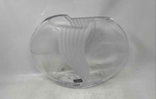 Load image into Gallery viewer, Mikasa Clear Glass Glossy Finish Art Deco Curtain Cirrus Decorative Vase
