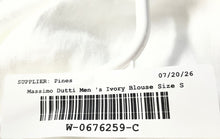 Load image into Gallery viewer, Massimo Dutti Women's Ivory Long Sleeve Collared Button-Up Shirt Size S
