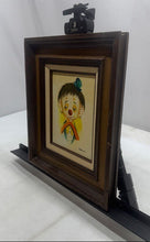 Load image into Gallery viewer, Dianne Dengel Sad Clown 1966 Petini Signature Lithograph Framed Art Print
