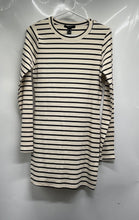 Load image into Gallery viewer, Forever 21 Womens Black And White Striped Print Pullover T-Shirt Dress Size XL
