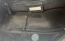 Load image into Gallery viewer, Alfani Womens Black Pebbled Leather Inner Pocket Magnetic Small Shoulder Purse
