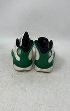 Load image into Gallery viewer, Nike Unisex Kids Air Jordan 13 White Green Sneaker Shoes Size 10C No Laces
