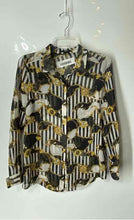 Load image into Gallery viewer, Forever 21 Womens Multicolor Striped Long Sleeve Collared Button-Up Shirt Size S
