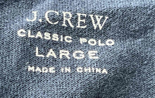 Load image into Gallery viewer, J.Crew Mens Dark Blue Cotton Collared Button Front Classic Polo Shirt Size Large
