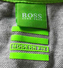 Load image into Gallery viewer, Hugo Boss Mens Gray Cotton Modern Fit Short Sleeve Collared Polo Shirt Size M
