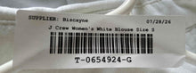 Load image into Gallery viewer, J. Crew Womens White Cotton Long Sleeve Chest Pocket Button-Up Shirt Size Small
