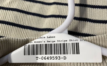 Load image into Gallery viewer, Lauren Ralph Lauren Womens Beige Striped Turtleneck Pullover T-Shirt Size S
