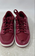Load image into Gallery viewer, Nike Kids Dunk Low FB9109-602 Red Leather Lace-Up Sneaker Shoes Size 3.5Y
