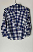 Load image into Gallery viewer, Ralph Lauren Boys Blue White Check Cotton Long Sleeve Dress Shirt Size S 8
