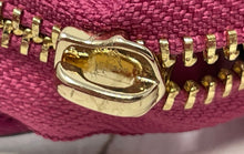 Load image into Gallery viewer, Juicy Couture Womens Pink Gold Heart Shape Studded Zipper Shoulder Handbag
