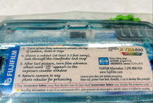 Load image into Gallery viewer, Fujifilm QuickSnap 800 Blue Waterproof 27 Exp 35mm Film Camera Factory Sealed
