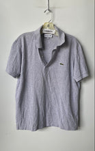 Load image into Gallery viewer, Lacoste Mens Gray Short Sleeve Spread Collar Classic Fit Golf Polo Shirt Size M
