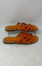 Load image into Gallery viewer, Minelli Womens Orange Brown Leather Open Toe Slip-On Slide Sandals Size 36
