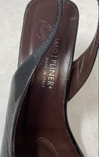Load image into Gallery viewer, Donald J Pliner Womens Black Leather Slip-On Open Toe Slingback Heels Size 6.5M
