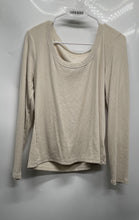 Load image into Gallery viewer, Old Navy Womens Beige Long Sleeve Scoop Neck Ribbed Pullover Sweater Size XL
