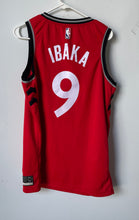 Load image into Gallery viewer, Nike Mens Red NBA Toronto Raptors Serge Ibaka #9 Swingman Basketball Jersey Sz L
