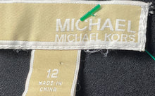 Load image into Gallery viewer, Michael Kors Womens Black Sleeveless V-Neck Tie Waist Wrap Dress Size 12
