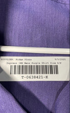 Load image into Gallery viewer, Express 1MX Mens Purple Fitted Long Sleeve Collared Dress Shirt Size S 14-14.5
