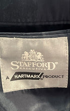 Load image into Gallery viewer, Stafford Executive Mens Black Pinstripe Long Sleeve One-Button Blazer No Size
