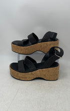 Load image into Gallery viewer, Forever 21 Womens Black Open Toe Wedge Platform Sandals Size 7
