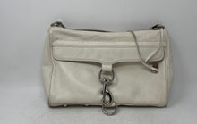 Load image into Gallery viewer, Rebecca Minkoff Womens M.A.C. White Leather Top Zipper Classic Crossbody Bag
