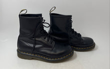 Load image into Gallery viewer, Dr. Martens Womens 1460 Black Leather Round Toe Lace-Up Combat Boots Size 7
