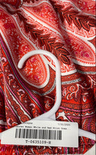 Load image into Gallery viewer, Lauren Ralph Lauren Womens White Red Paisley Short Sleeve T-Shirt Dress Size S
