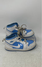 Load image into Gallery viewer, Nike Boys Air Jordan 1 FZ3931-114 White Blue Leather Sneakers Shoes Size 10C
