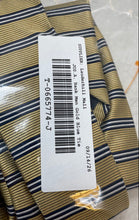 Load image into Gallery viewer, Jos. A. Bank Executive Collection Mens Gold Blue Striped Silk Pointed Tie

